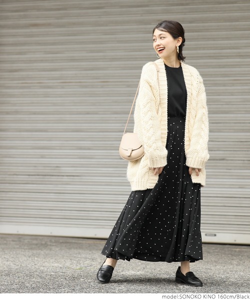 coca（coca）（コカ）の「スペースドットボリュームスカート（スカート・レディース・ブラック・ONE SIZE）」の7枚目の写真