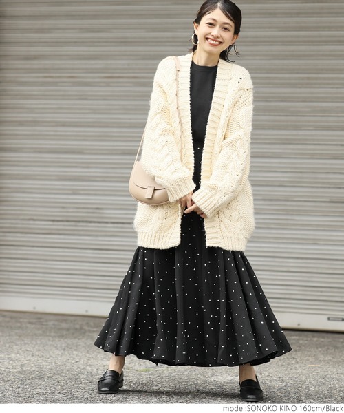 coca（coca）（コカ）の「スペースドットボリュームスカート（スカート・レディース・ブラック・ONE SIZE）」の9枚目の写真