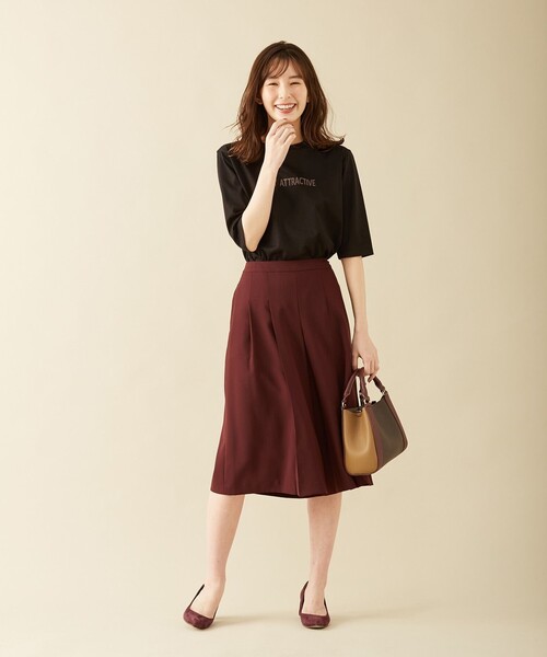 J.PRESS(ジェイプレス)の「【洗える】リラクシオンツイル キュロットパンツ(その他パンツ・レディース・ブラウン系/ネイビー系/ワイン系・T13/T15)」の6枚目の写真