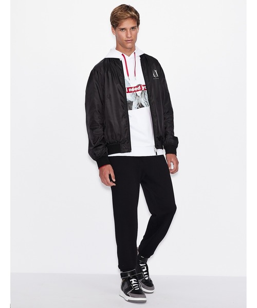 ARMANI EXCHANGE - ARMANI EXCHANGE フォト&メッセージデザイン スウェットパーカ ARMANI EXCHANGE（アルマーニエクスチェンジ）の「【A|X