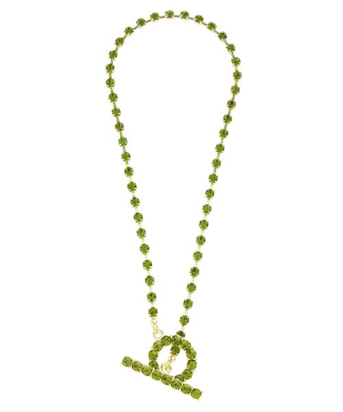 jouetie（ジュエティ）の「ラインビジューチョーカー（チョーカー・レディース・グリーン/クリア/その他1・FREE）」の8枚目の写真