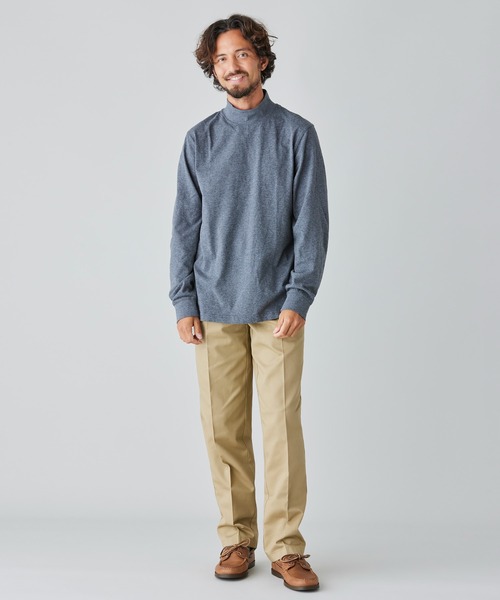 L.L.Bean（エルエルビーン）の「ケアフリー・アンシュリンカブル・モックネック・シャツ ジャパン・フィット（Tシャツ/カットソー・メンズ・ヘザーチャコール/ブラック/ネイビー/ホワイト・MEDIUM/X-LARGE/LARGE/SMALL/XX-LARGE）」の22枚目の写真