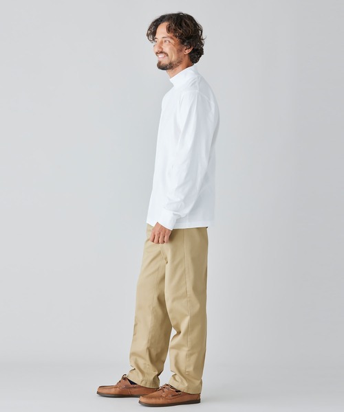 L.L.Bean（エルエルビーン）の「ケアフリー・アンシュリンカブル・モックネック・シャツ ジャパン・フィット（Tシャツ/カットソー・メンズ・ヘザーチャコール/ブラック/ネイビー/ホワイト・MEDIUM/X-LARGE/LARGE/SMALL/XX-LARGE）」の18枚目の写真