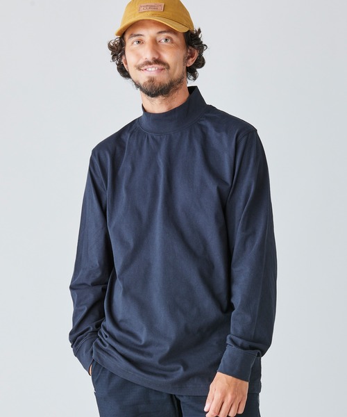 L.L.Bean（エルエルビーン）の「ケアフリー・アンシュリンカブル・モックネック・シャツ ジャパン・フィット（Tシャツ/カットソー・メンズ・ヘザーチャコール/ブラック/ネイビー/ホワイト・MEDIUM/X-LARGE/LARGE/SMALL/XX-LARGE）」の9枚目の写真