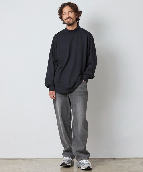 L.L.Bean（エルエルビーン）の「ケアフリー・アンシュリンカブル・モックネック・シャツ ジャパン・フィット（Tシャツ/カットソー・メンズ・ヘザーチャコール/ブラック/ネイビー/ホワイト・MEDIUM/X-LARGE/LARGE/SMALL/XX-LARGE）」の10枚目の写真
