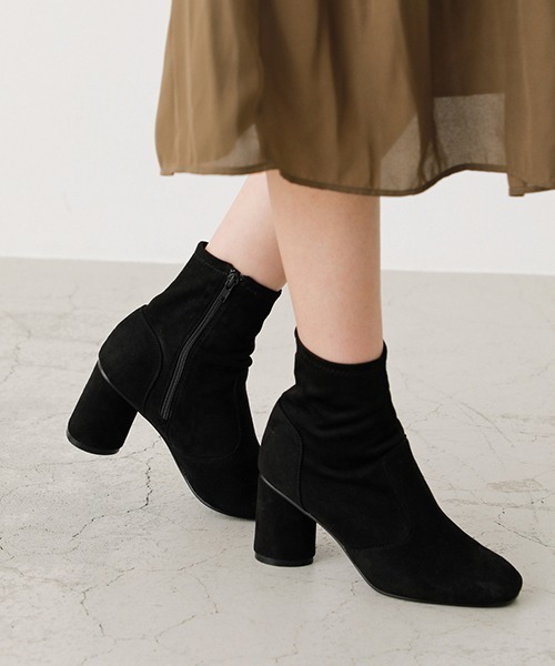 AZUL by moussy（アズールバイマウジー）の「STRETCH SHORT BOOTS/ストレッチショートブーツ（ブーツ・レディース・アイボリー/ブラック/ライトブラウン・SMALL/MEDIUM/LARGE）」の15枚目の写真