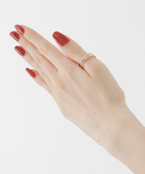 K10ダイヤモンド Xリング（16号）（リング）｜COCOSHNIK（ココシュ