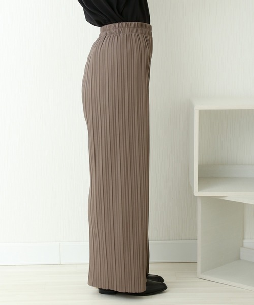 CHARM BERRY TIC（チャームベリーチック）の「ランダムプリーツ裏起毛パンツ（その他パンツ・レディース・ブラック/スモークピンク/モカ/ラベンダー/ブルー・M/L）」の12枚目の写真