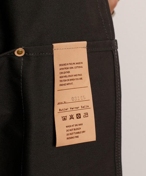 Butler Verner Sails バトラーバーナーセイルズ / ワークエプロン / JI-2526（エプロン）｜Butler Verner Sails（バトラーヴァーナーセイルス）