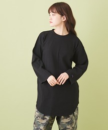 CUBE SUGAR（キューブシュガー）の「ワッフル クルーネック 長袖Tシャツ（Tシャツ/カットソー）」