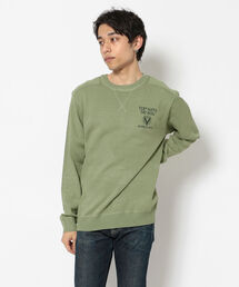 AVIREX | ステンシル クルーネック ニット /L/S STENCIL CREW NECK KNIT(ニット/セーター)