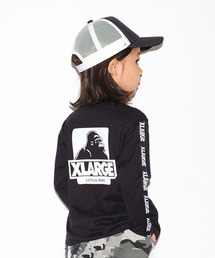 XLARGE KIDS | 抗菌防臭 袖ロゴテープバックプリントTシャツ(Tシャツ/カットソー)
