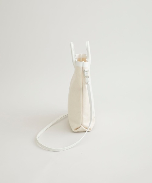 YAHKI（ヤーキ）の「【YAHKI(ヤーキ)】キャンバスレザー切り替えショルダーバッグ/YH-390（ショルダーバッグ・レディース・ホワイト/ブラック・FREE）」の15枚目の写真