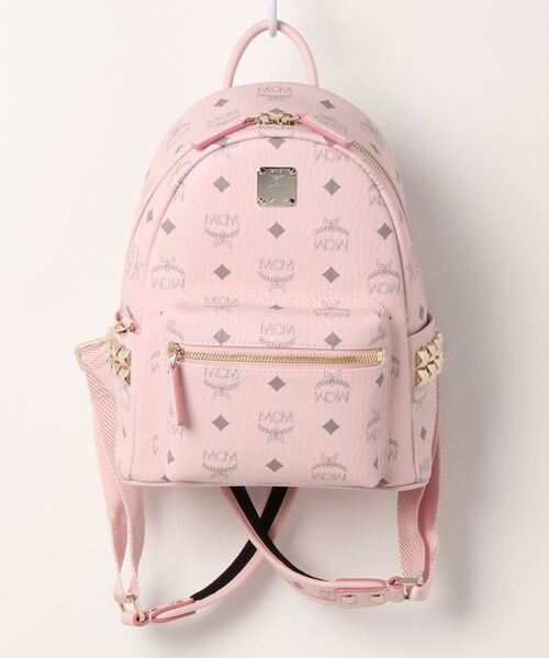 MCM(エムシーエム)の「MCM/エムシーエム/〈スターク〉サイドスタッズ バックパック MINI(バックパック/リュック・レディース・ブラック/ピンク/ブラウン・FREE)」の1枚目の写真