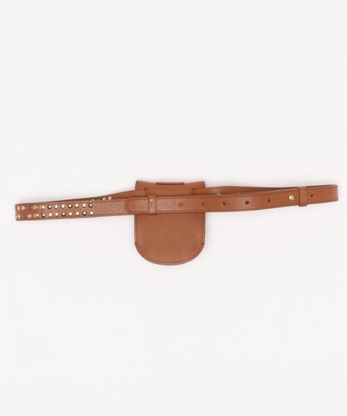SEE BY CHLOE（シーバイクロエ）の「LESLY / スモールスタッズ付き　ベルトバッグ　BELT BAG（ボディバッグ/ウエストポーチ・レディース・ブラウン・FREE）」の2枚目の写真