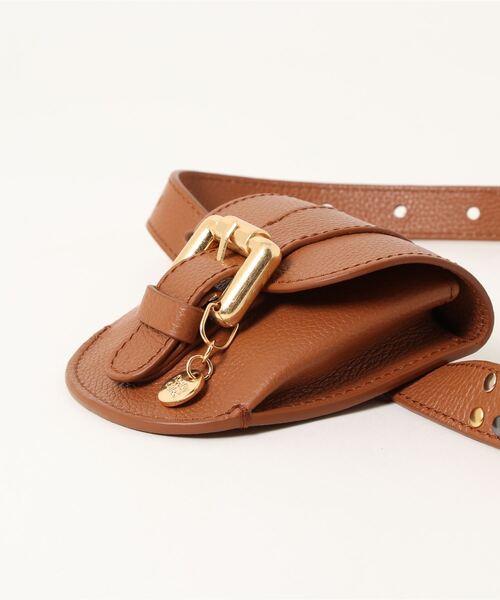 SEE BY CHLOE（シーバイクロエ）の「LESLY / スモールスタッズ付き　ベルトバッグ　BELT BAG（ボディバッグ/ウエストポーチ・レディース・ブラウン・FREE）」の3枚目の写真