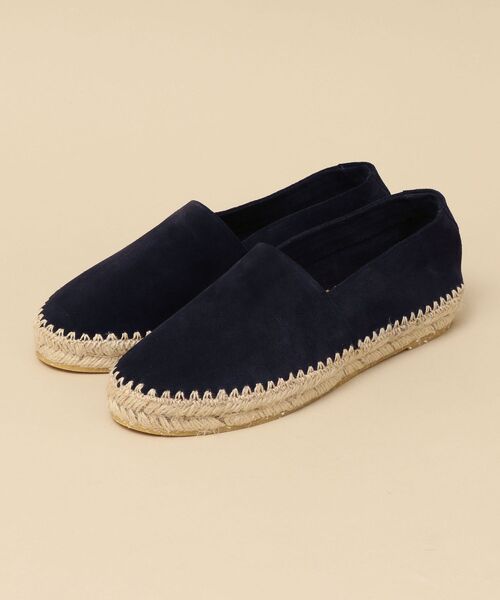 JVAM（ジェーヴィエーエム）の「【SHIPS別注】JVAM: BASIL SUED ESPADRILLES（スリッポン・メンズ・ネイビー/キャメル・40/41/42/43）」の2枚目の写真