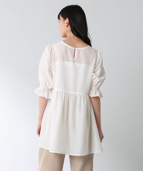 Honeys（ハニーズ）の「ビスチェ付チュニック（シャツ/ブラウス・レディース・ベージュ/ブラック/モカ/ミント・M/L/S）」の21枚目の写真