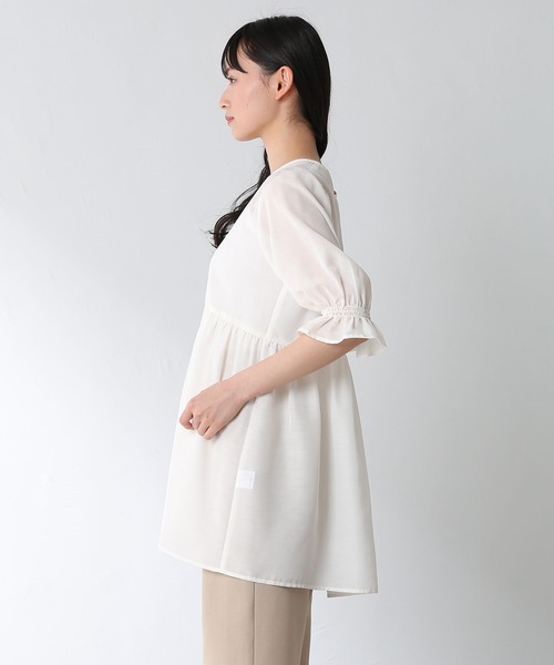 Honeys（ハニーズ）の「ビスチェ付チュニック（シャツ/ブラウス・レディース・ベージュ/ブラック/モカ/ミント・M/L/S）」の16枚目の写真