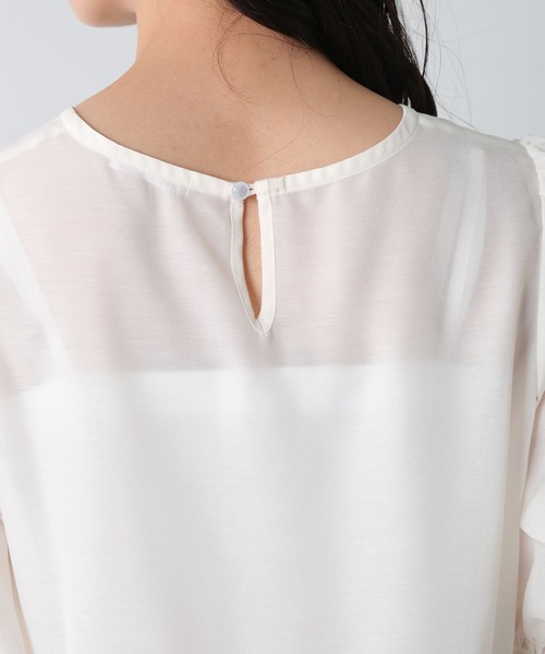 Honeys（ハニーズ）の「ビスチェ付チュニック（シャツ/ブラウス・レディース・ベージュ/ブラック/モカ/ミント・M/L/S）」の8枚目の写真