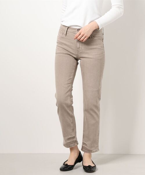 N.(N. Natural Beauty Basic)(エヌエヌナチュラルビューティーベーシック)の「MARITAS DENIM(デニムパンツ・レディース・ベージュ/グレー/カーキ・24/26)」の6枚目の写真