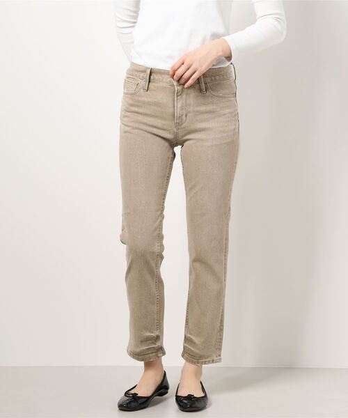N.(N. Natural Beauty Basic)(エヌエヌナチュラルビューティーベーシック)の「MARITAS DENIM(デニムパンツ・レディース・ベージュ/グレー/カーキ・24/26)」の8枚目の写真