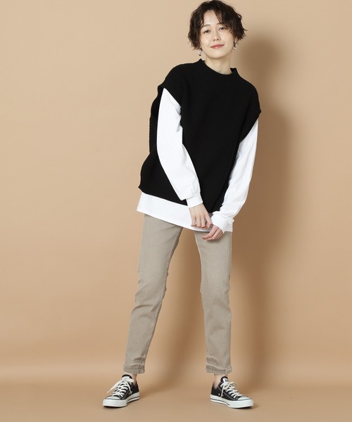 N.(N. Natural Beauty Basic)(エヌエヌナチュラルビューティーベーシック)の「MARITAS DENIM(デニムパンツ・レディース・ベージュ/グレー/カーキ・24/26)」の12枚目の写真