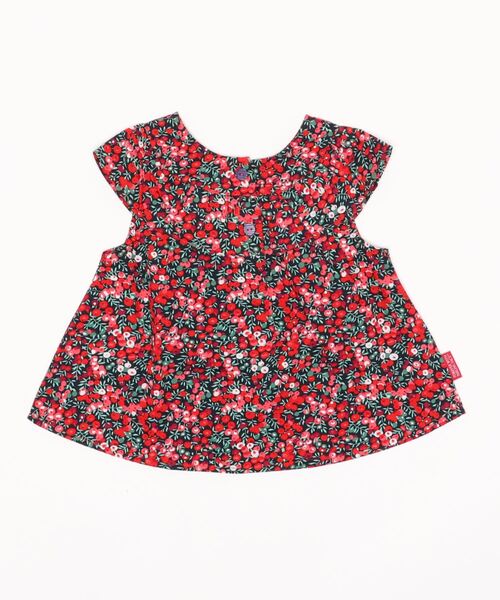 RAGMART（ラグマート）の「2ウェイノースリーブプリントブラウス 花柄 レモン柄 果実柄（シャツ/ブラウス・キッズ・ベージュ/レッド/ピンク・110cm/120cm/100cm/130cm）」の8枚目の写真