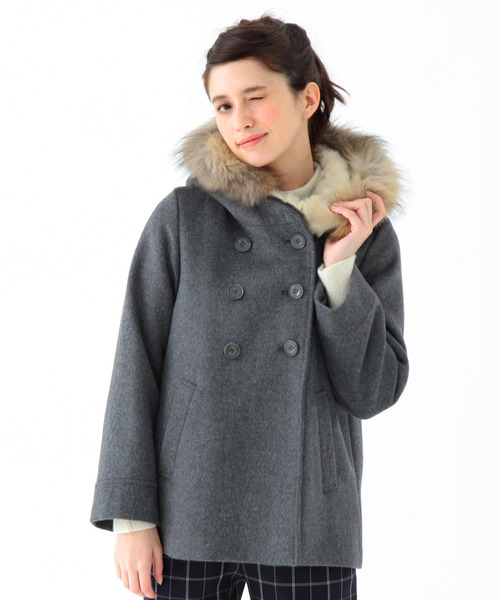Another Edition(アナザーエディション)の「シャギーファーフードコート/ AE SHAGY FUR HOOD◆(その他アウター・レディース・ダークグレー/ナチュラル/ブラウン・SMALL/MEDIUM)」の1枚目の写真