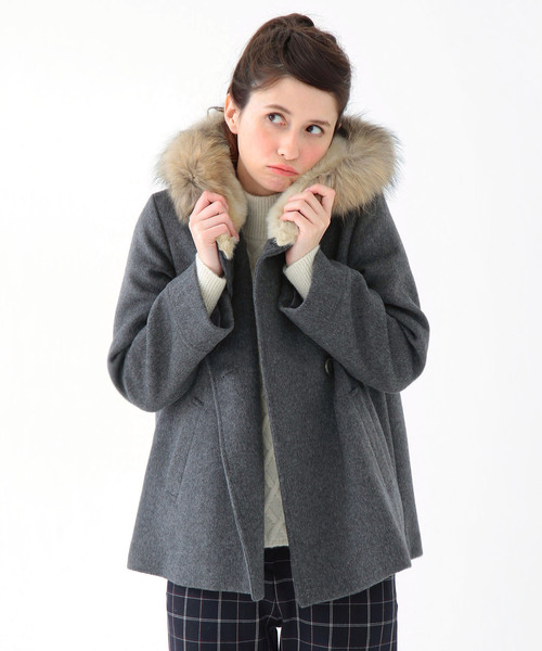 Another Edition(アナザーエディション)の「シャギーファーフードコート/ AE SHAGY FUR HOOD◆(その他アウター・レディース・ダークグレー/ナチュラル/ブラウン・SMALL/MEDIUM)」の20枚目の写真