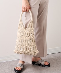 RASVOA | 【WEB限定】巾着付きマクラメバッグ(ハンドバッグ)