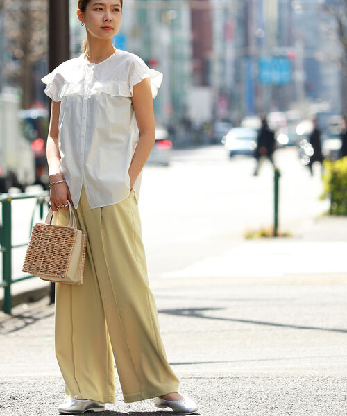 Ray BEAMS(レイビームス)の「Ray BEAMS / フリル ヨーク フレンチ スリーブ(シャツ/ブラウス・レディース・ホワイト/ブラック/ラベンダー・ONE SIZE)」の21枚目の写真