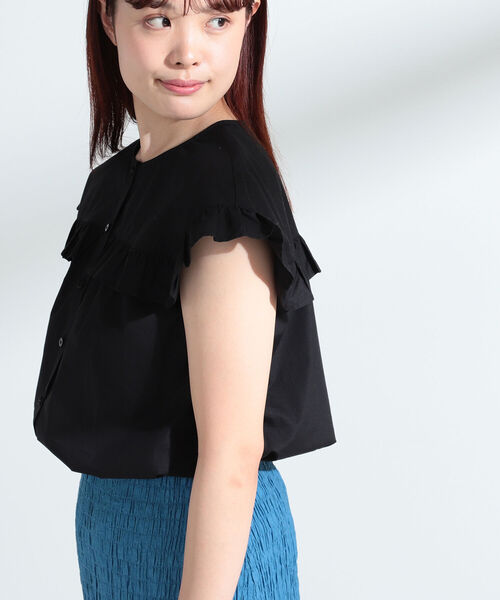 Ray BEAMS(レイビームス)の「Ray BEAMS / フリル ヨーク フレンチ スリーブ(シャツ/ブラウス・レディース・ホワイト/ブラック/ラベンダー・ONE SIZE)」の12枚目の写真