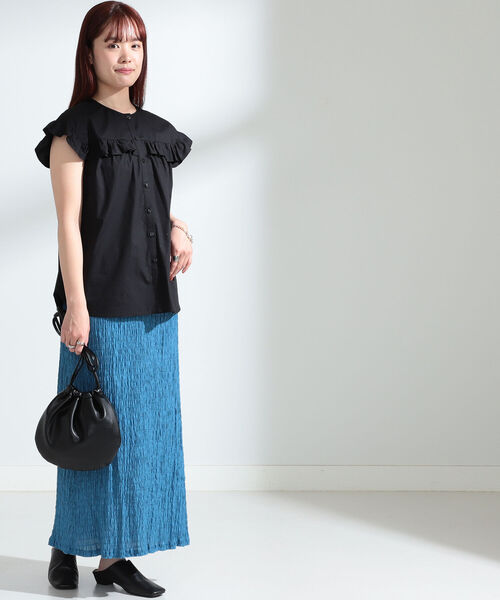 Ray BEAMS(レイビームス)の「Ray BEAMS / フリル ヨーク フレンチ スリーブ(シャツ/ブラウス・レディース・ホワイト/ブラック/ラベンダー・ONE SIZE)」の20枚目の写真