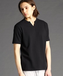 MONSIEUR NICOLE | ブリスターチェックジャカードカットソー(Tシャツ/カットソー)