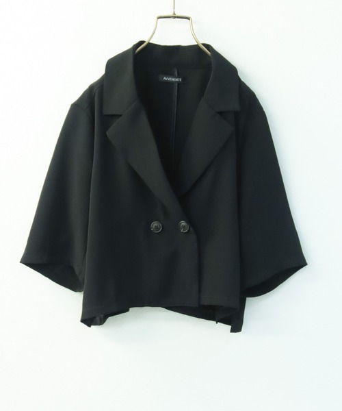 Avvenente（アベネンテ）の「【Avvenente】ハーフスリーブショートシャツ×パンツセットアップ（シャツ/ブラウス・レディース・ブラック/ブルー・M）」の17枚目の写真