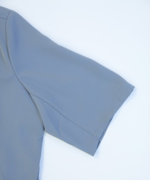 Avvenente（アベネンテ）の「【Avvenente】ハーフスリーブショートシャツ×パンツセットアップ（シャツ/ブラウス・レディース・ブラック/ブルー・M）」の5枚目の写真