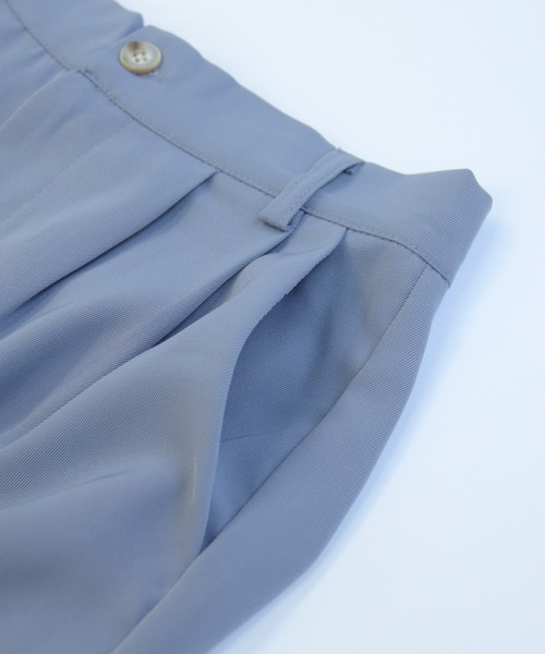 Avvenente（アベネンテ）の「【Avvenente】ハーフスリーブショートシャツ×パンツセットアップ（シャツ/ブラウス・レディース・ブラック/ブルー・M）」の6枚目の写真