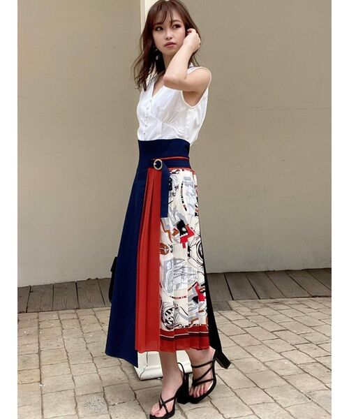 RESEXXY(リゼクシー)の「ノースリーブシャツ(シャツ/ブラウス・レディース・オフホワイト/ブラック/ベージュ・FREE)」の15枚目の写真