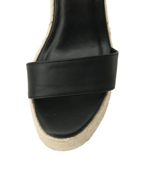 GYDA（ジェイダ）の「アンクルベルトウェッジジュートサンダル（サンダル・レディース・ブラック/ブラウン・SMALL/MEDIUM/LARGE）」の12枚目の写真