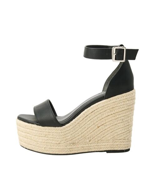 GYDA（ジェイダ）の「アンクルベルトウェッジジュートサンダル（サンダル・レディース・ブラック/ブラウン・SMALL/MEDIUM/LARGE）」の15枚目の写真