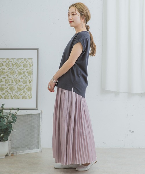 ITEMS URBANRESEARCH（アイテムズ アーバンリサーチ）の「リバーシブルシャイニースカート（スカート・レディース・ベージュ/グレー/ラベンダー・FREE）」の12枚目の写真