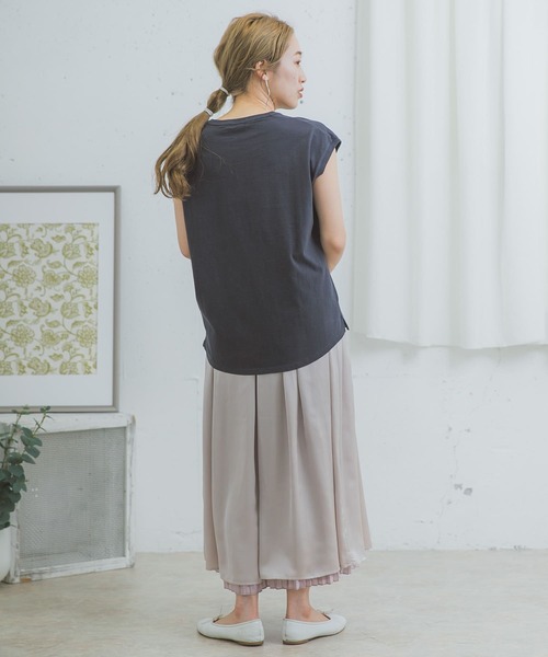 ITEMS URBANRESEARCH（アイテムズ アーバンリサーチ）の「リバーシブルシャイニースカート（スカート・レディース・ベージュ/グレー/ラベンダー・FREE）」の18枚目の写真