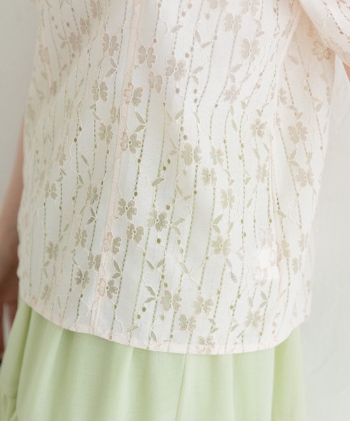Mysa&Liina（ミーサリーナ）の「フラワーレーススクエアネックプルオーバー（Tシャツ/カットソー・レディース・アイボリー/カーキ/ブラック・M）」の20枚目の写真