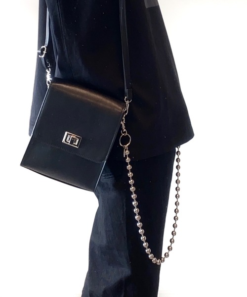 WEGO（ウィゴー）の「∴KEI×WEGO/スクエアショルダーバッグ（ショルダーバッグ・メンズ・ブラック/その他1/その他2・FREE）」の6枚目の写真