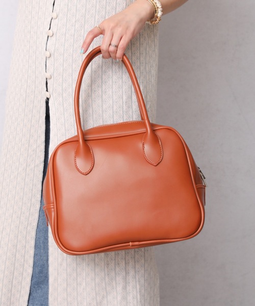 ap retro(アプレトロ)の「スクエアボストンバック【ZOZO限定商品】(ハンドバッグ・レディース・ホワイト/ブラック/ブラウン/オレンジ・FREE)」の4枚目の写真