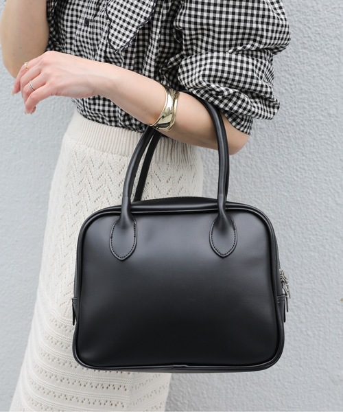 ap retro(アプレトロ)の「スクエアボストンバック【ZOZO限定商品】(ハンドバッグ・レディース・ホワイト/ブラック/ブラウン/オレンジ・FREE)」の7枚目の写真