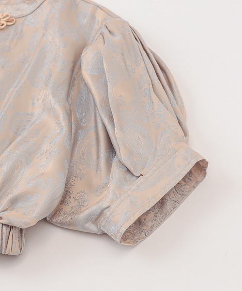 WHO'S WHO gallery（フーズフーギャラリー）の「ミニチャイナブラウス（シャツ/ブラウス・レディース・ブラック/パープル/キナリ・FREE）」の15枚目の写真