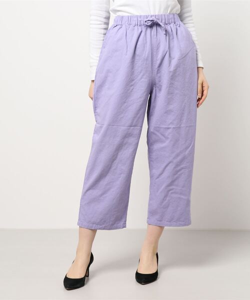 Samansa Mos2（サマンサ モスモス）の「カラーイージーパンツ（その他パンツ・レディース・ベージュ/パープル/ネイビー/ピンク/グリーン・ﾌﾘ-）」の4枚目の写真