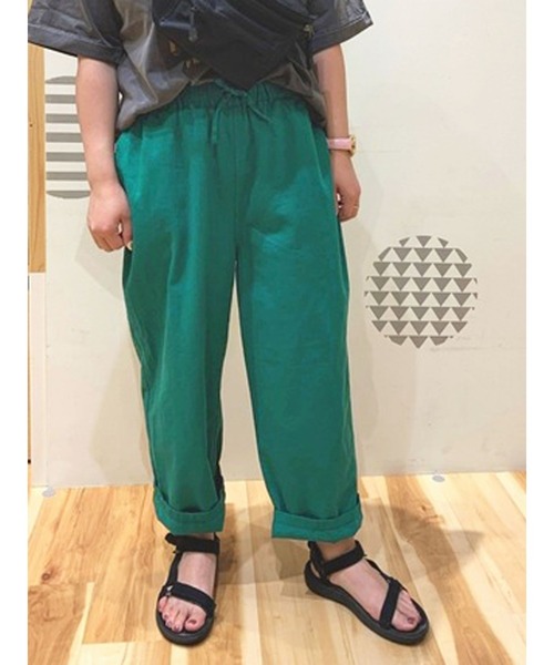 Samansa Mos2（サマンサ モスモス）の「カラーイージーパンツ（その他パンツ・レディース・ベージュ/パープル/ネイビー/ピンク/グリーン・ﾌﾘ-）」の2枚目の写真